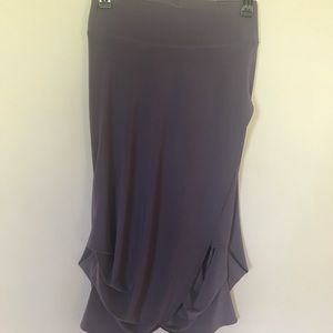 Gray asymmetrical skirt